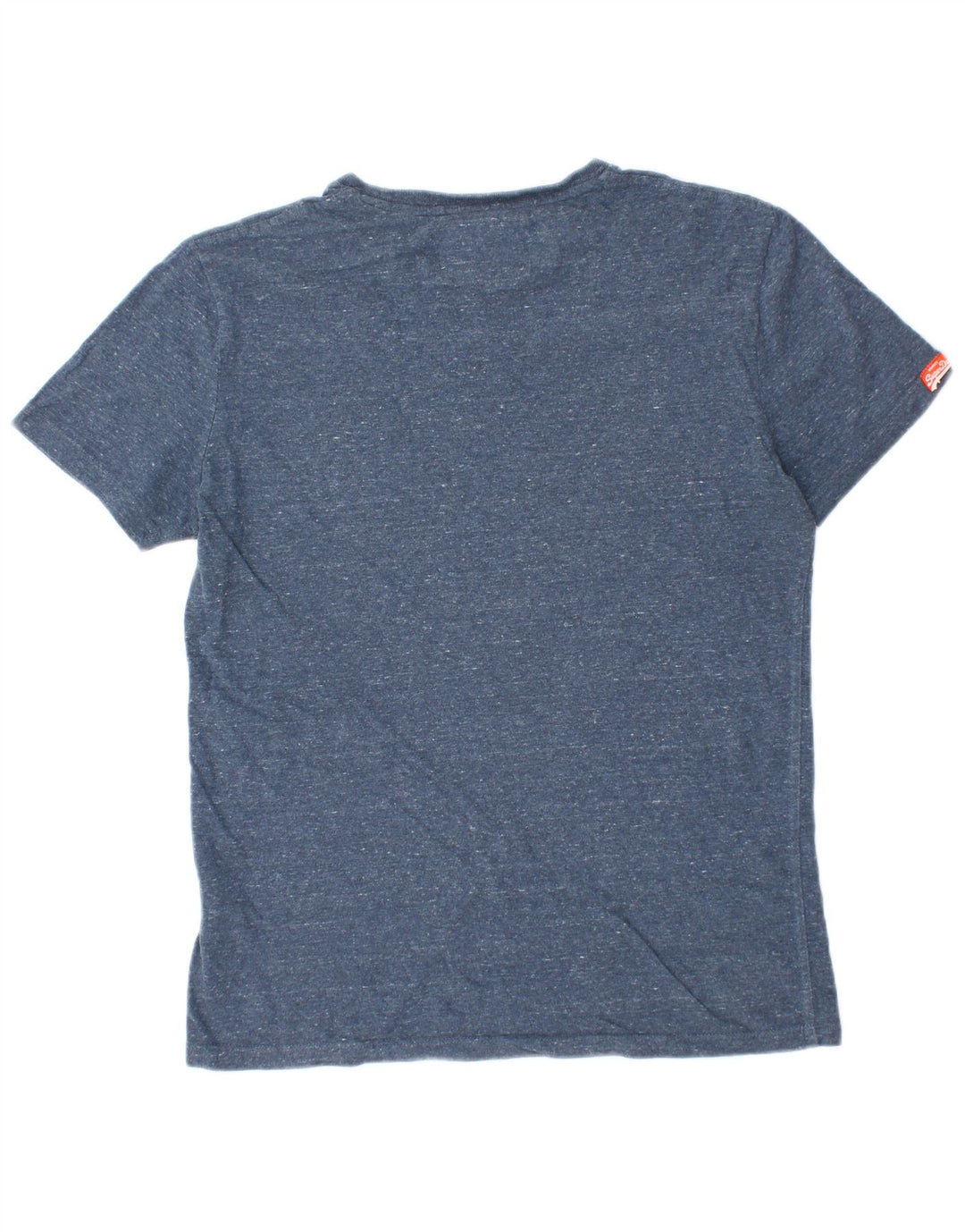 SUPERDRY Męski T-shirt Top Średni Granatowy Bawełniany Nakrapiany
