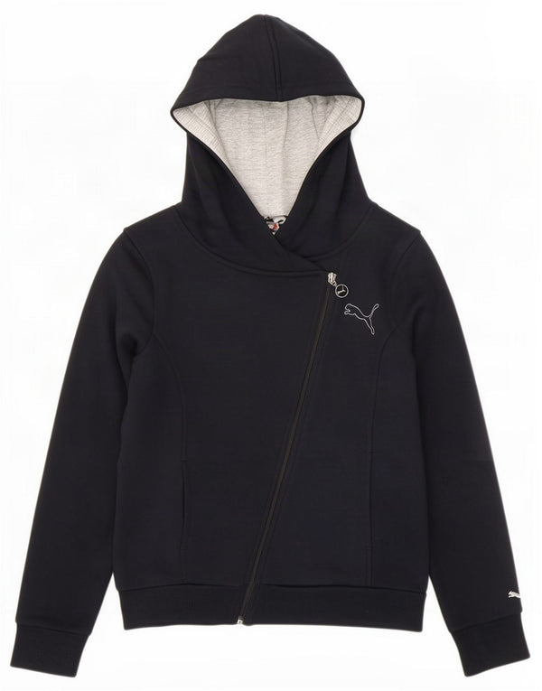 Damski sweter Puma z kapturem i zamkiem UK 12, średni czarny, bawełniany