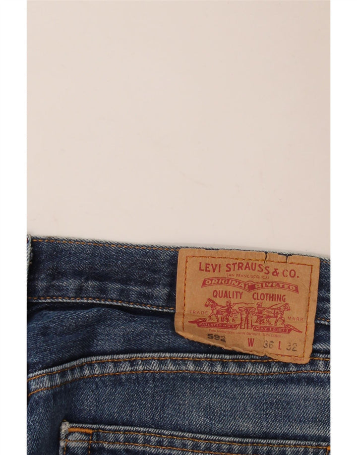 Damskie jeansy Levi's 592 Straight W36 L32 Niebieskie