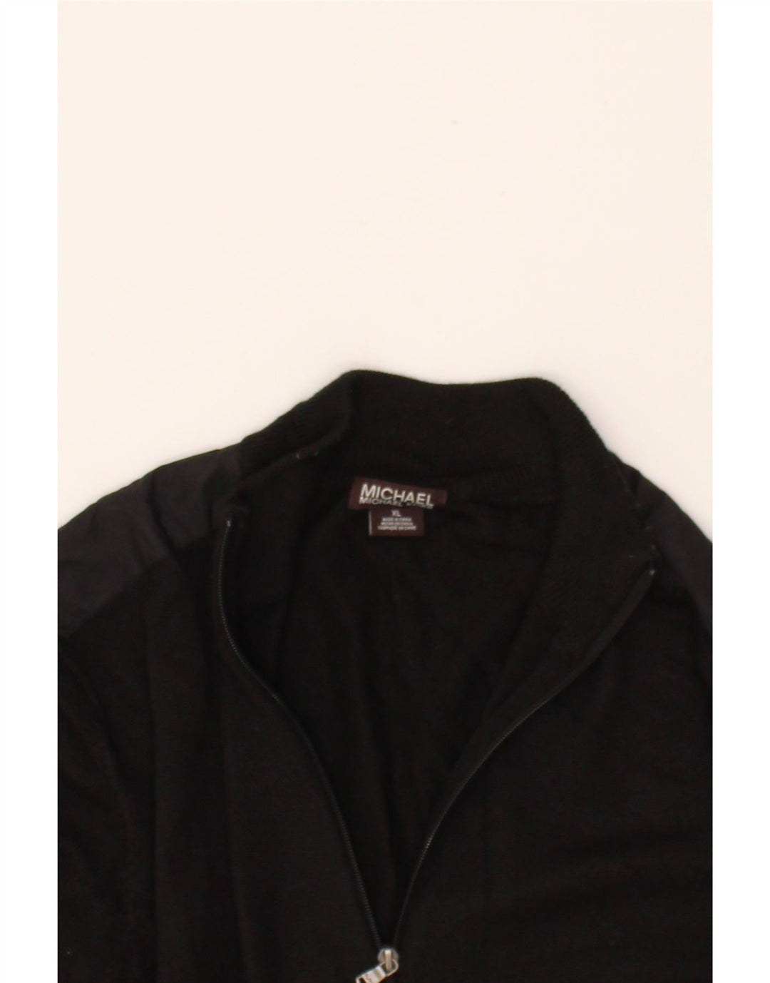 MICHAEL KORS Mens Cardigan Sweater XL Black Acrylic Vintage Michael Kors and Second-Hand Michael Kors from Messina Hembry 