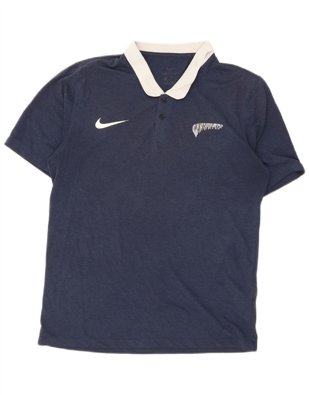 Męska koszulka polo do rugby Nike Dri Fit, średni granatowy poliester