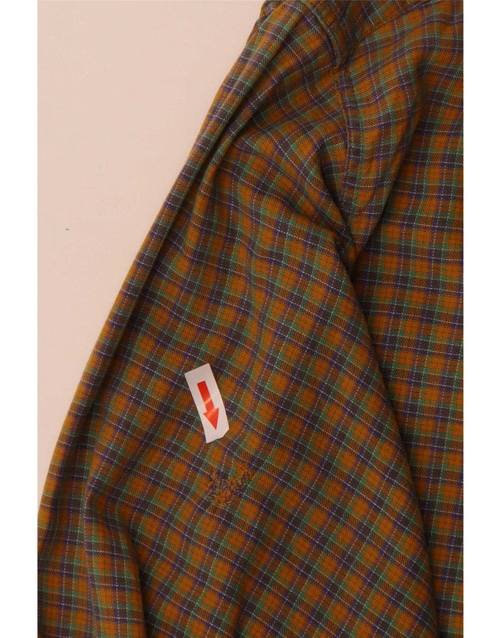 Męska koszula flanelowa Goose & Gander IT 46 w dużą brązową kratkę