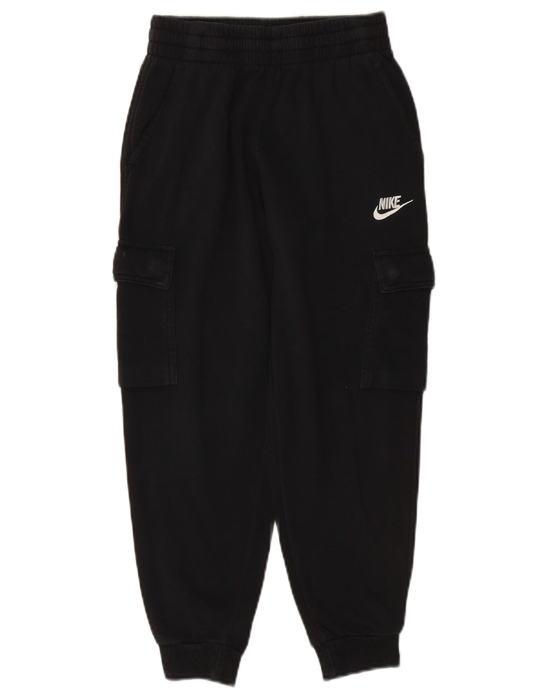 Chłopięce spodnie dresowe NIKE Cargo Joggers 10-11 lat, średnia czarna bawełna