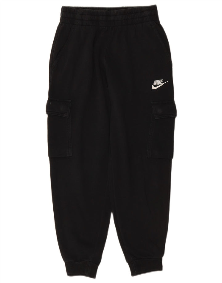 Chłopięce spodnie dresowe NIKE Cargo Joggers 10-11 lat, średnia czarna bawełna