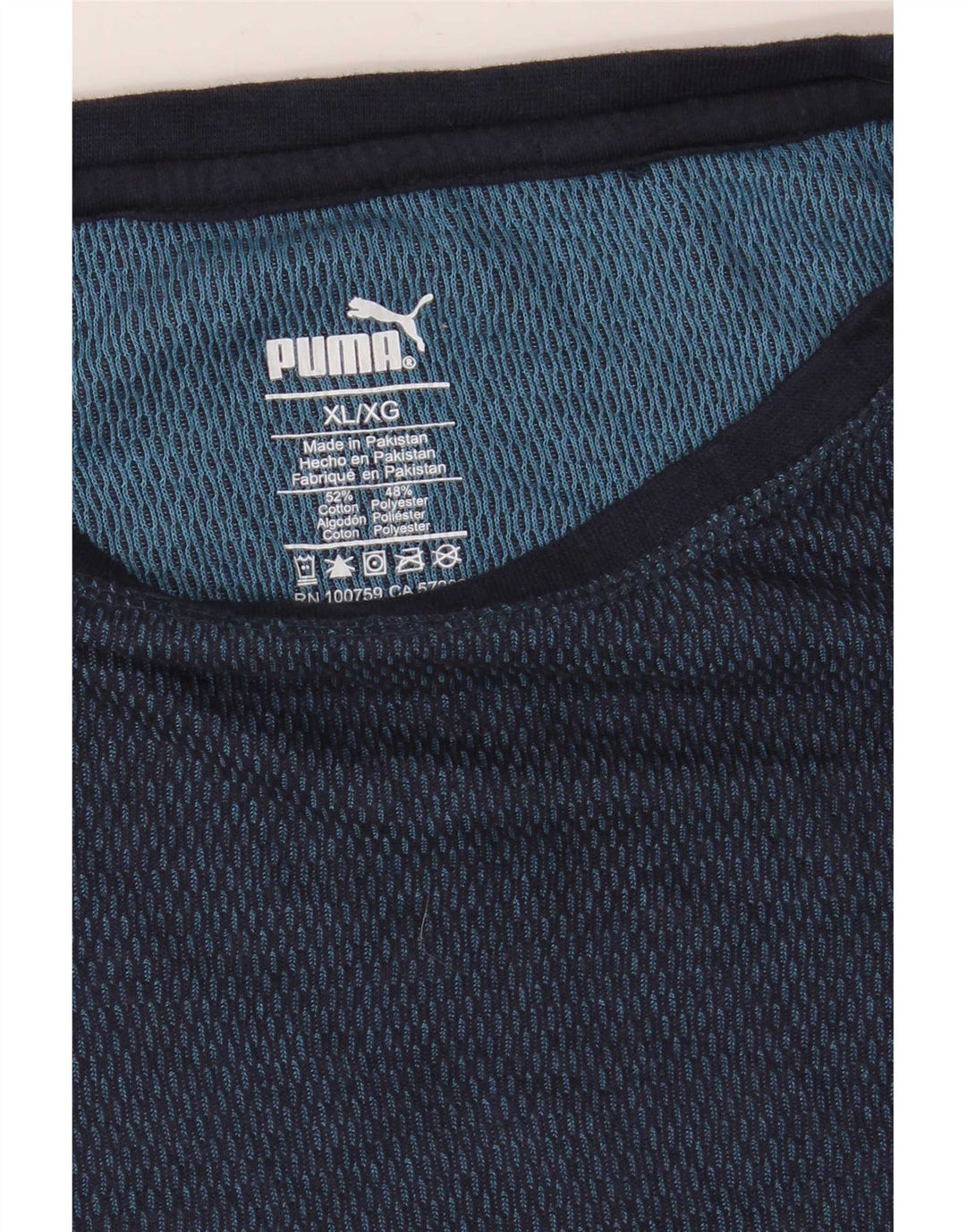 Męska koszulka Puma z długim rękawem XL, granatowa, bawełniana
