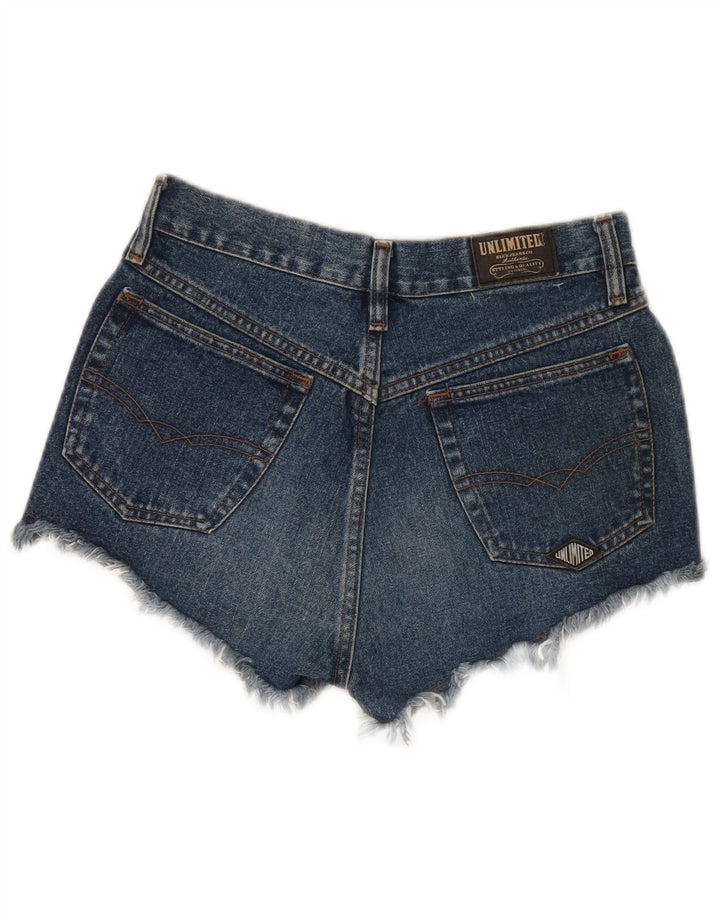 Damskie spodenki jeansowe Unlimited W31 Średnioniebieskie, bawełniane