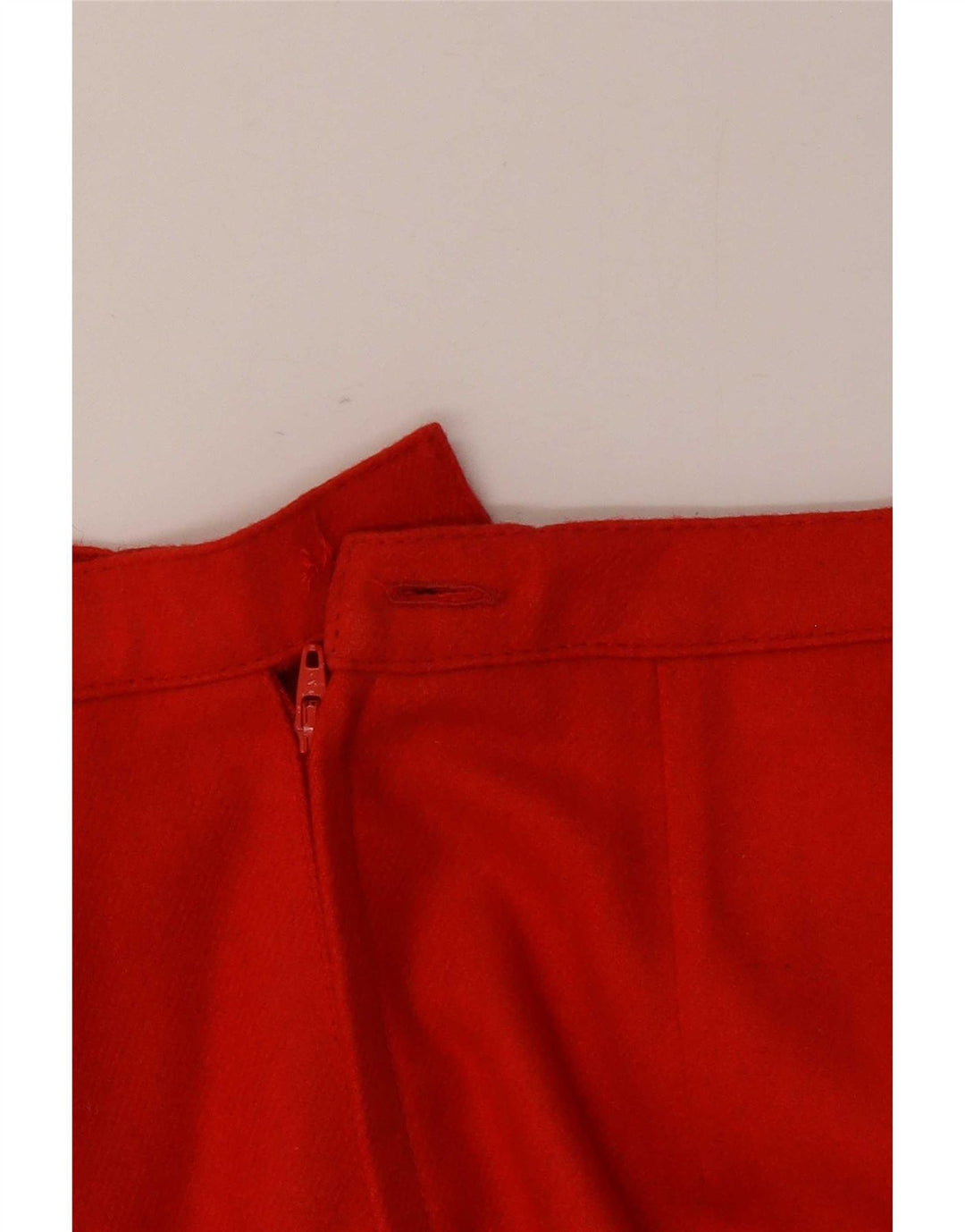 Vintage damska spódnica w kształcie litery A IT 42 Medium W26 czerwona wełna