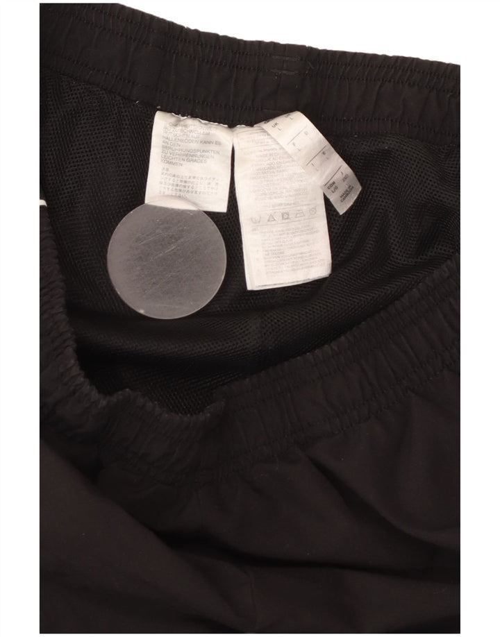 Męskie spodnie dresowe ADIDAS, duże, czarne, poliestrowe