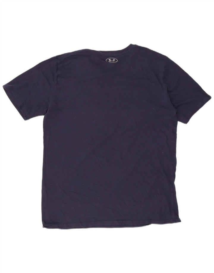 Męski T-shirt z grafiką Under Armour, duży, granatowy