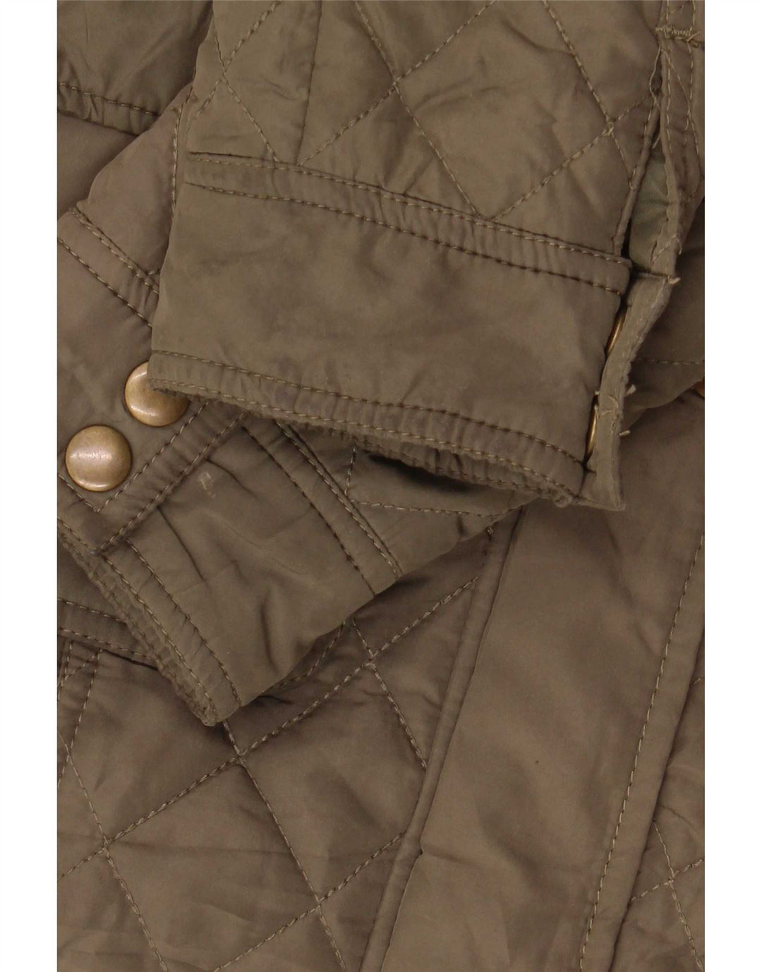 Marks & Spencer Damska pikowana kurtka UK 8, mała, z poliestru w kolorze khaki