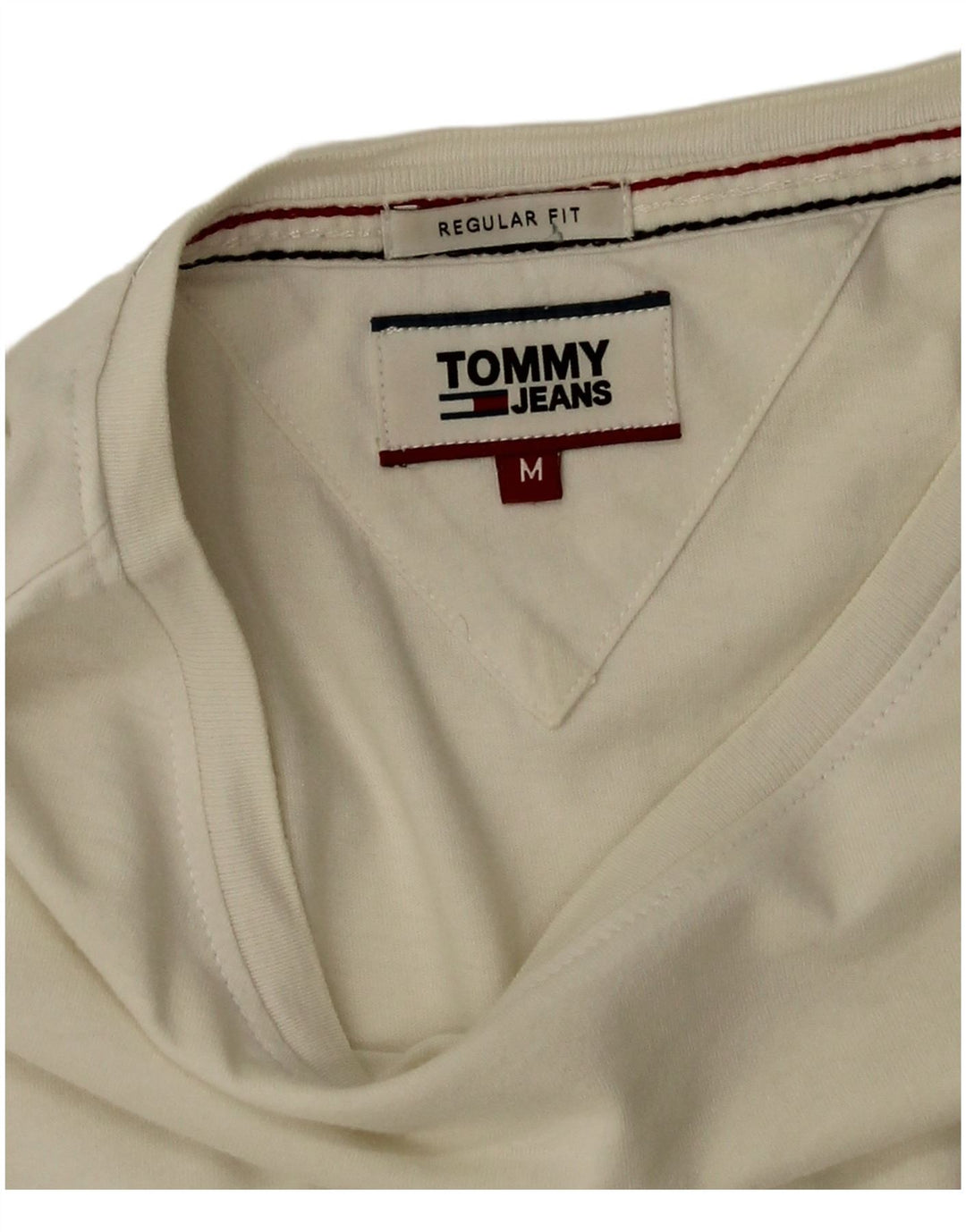 Męska koszulka T-shirt o regularnym kroju Tommy Hilfiger, średnia biała bawełna
