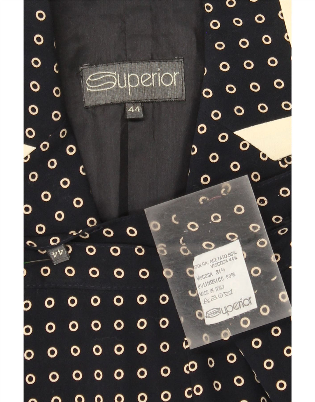 SUPERIOR damski 2-częściowy zestaw spódnic IT 44 Medium W30 granatowy w cętki