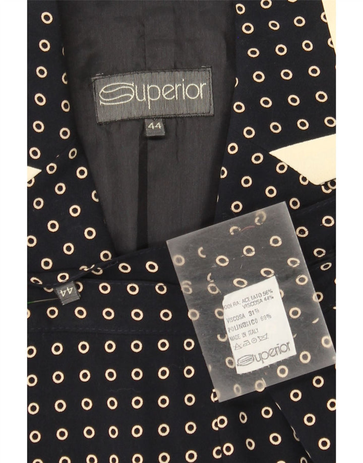 SUPERIOR damski 2-częściowy zestaw spódnic IT 44 Medium W30 granatowy w cętki