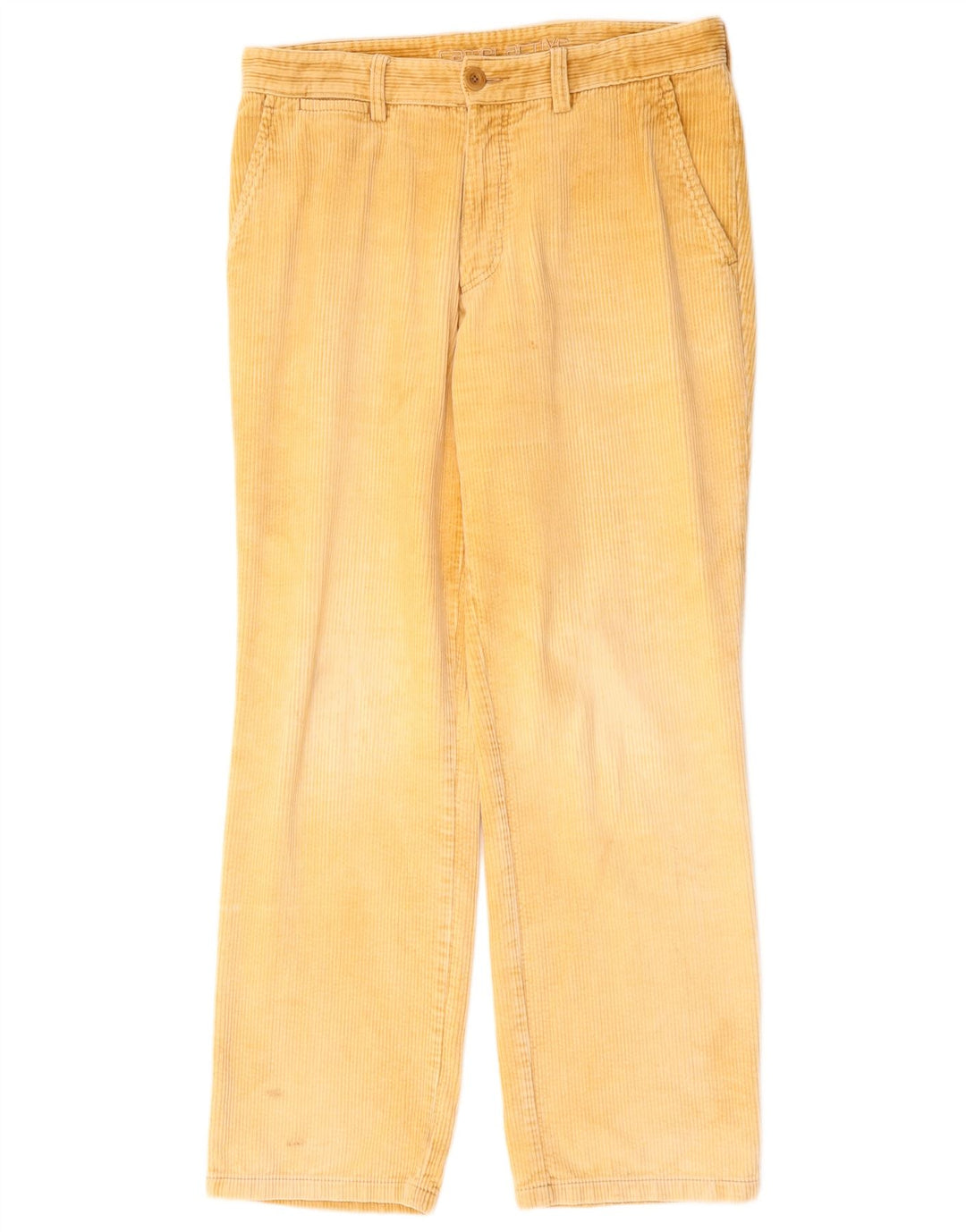 Męskie proste sztruksowe spodnie Camel Active W36 L32 Beżowa bawełna