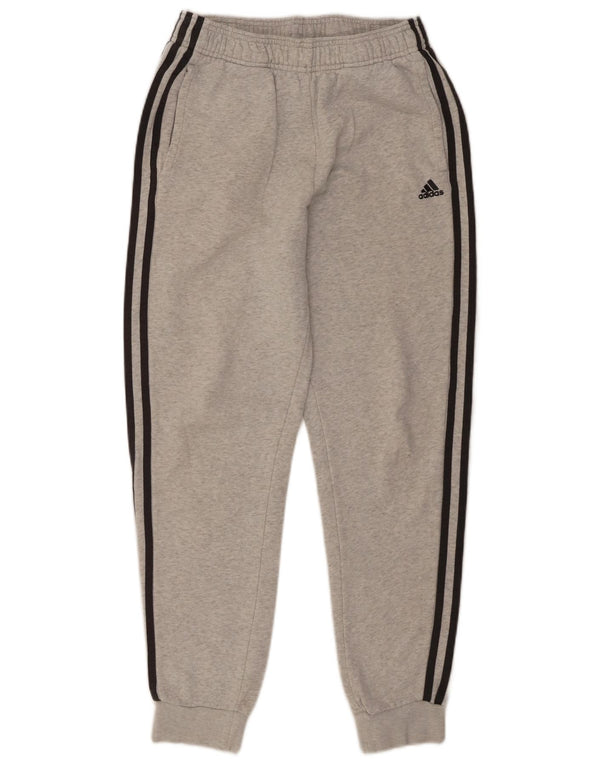 Adidas Chłopięce Spodnie Dresowe Joggery 13-14 Lat Szare Nakrapiane Bawełny