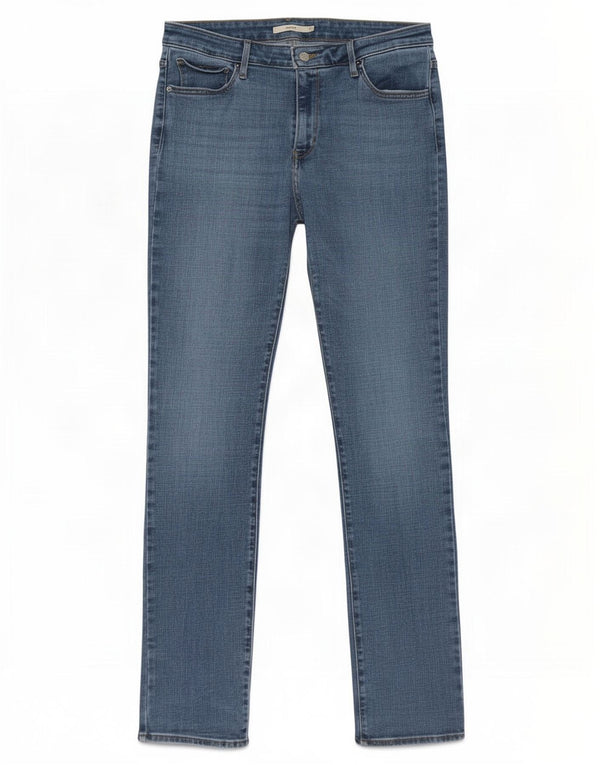 Damskie jeansy Levi's 712 Slim W32 L34 Niebieska bawełna