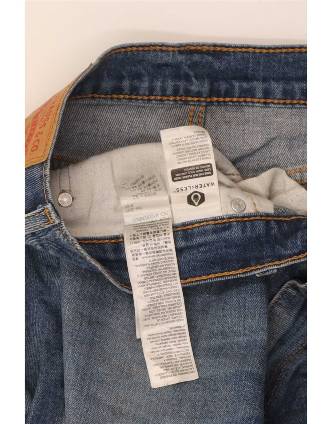 Męskie jeansy Levi's 511 Slim W32 L32 Niebieska bawełna