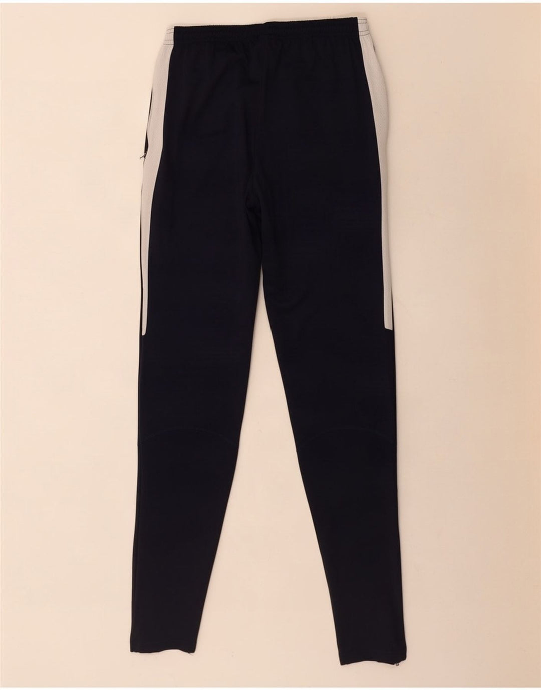 Męskie spodnie dresowe Nike Dri Fit, małe, granatowe, z poliestru w blokach kolorów