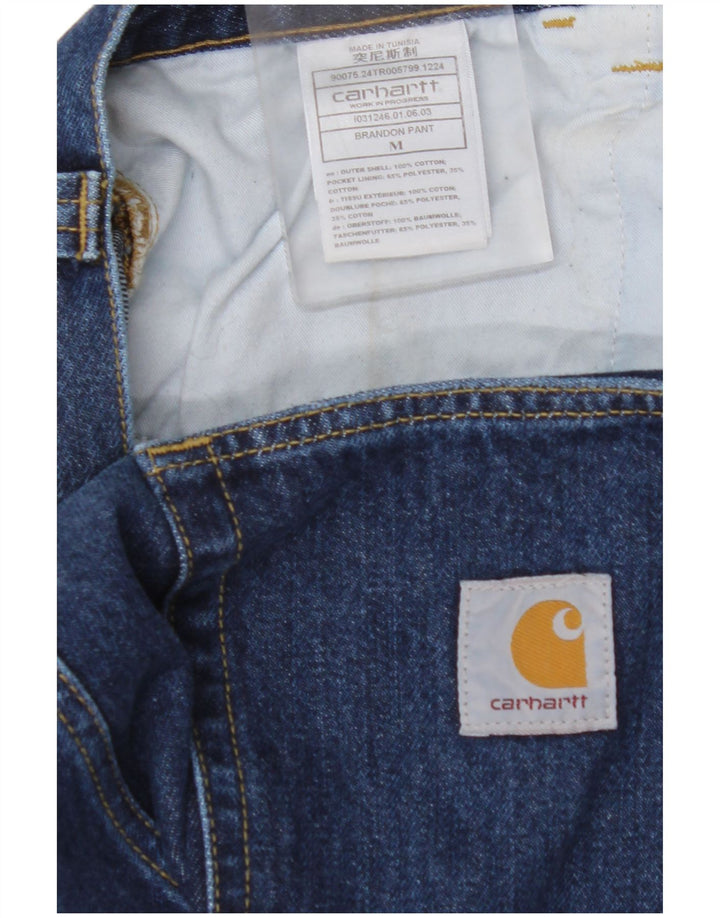 Zwężane jeansy męskie CARHARTT, średnie W36 L29, niebieskie, bawełniane