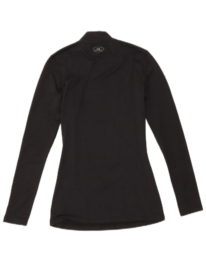 Damski top Under Armour Cold Gear z długim rękawem, UK 4 XS, czarny poliester