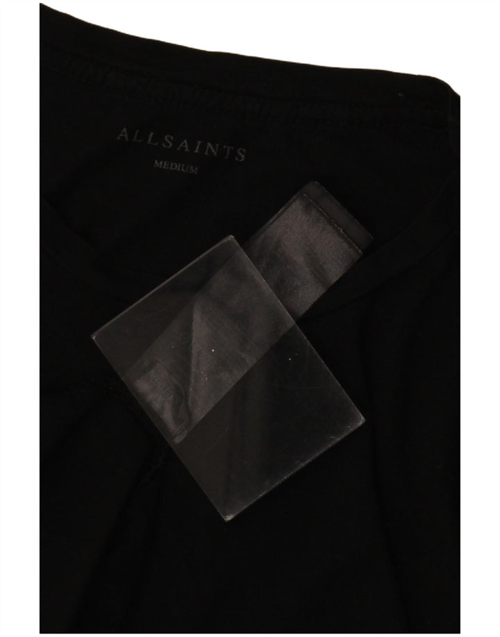 T-shirt męski ALL SAINTS, średni czarny, bawełniany