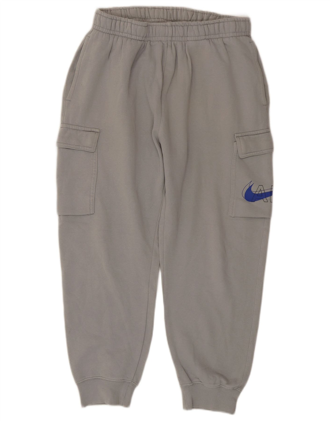 Męskie spodnie dresowe Nike Cargo Crop, średnioszare, bawełniane