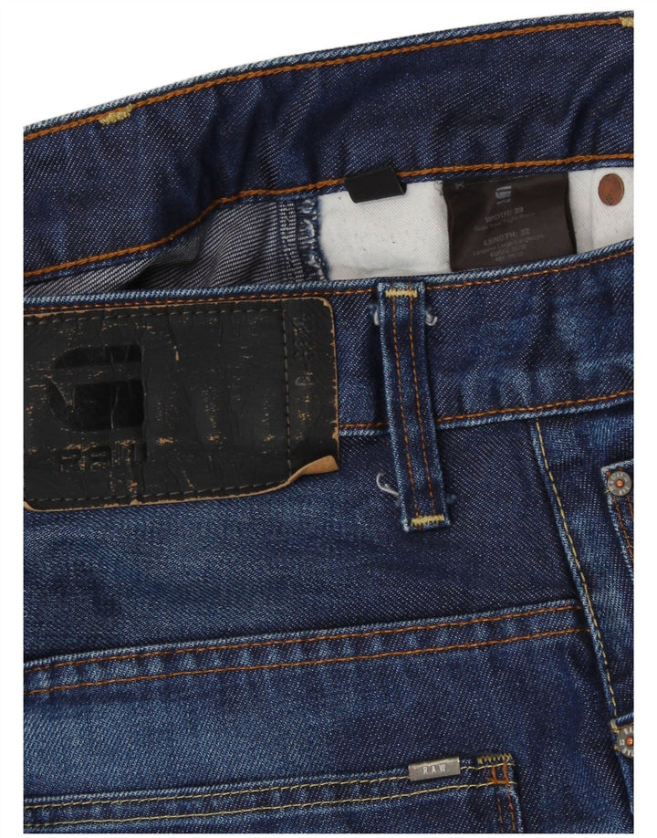 Męskie jeansy G-Star 3D Arc Distressed W28 L32 Niebieskie bawełniane