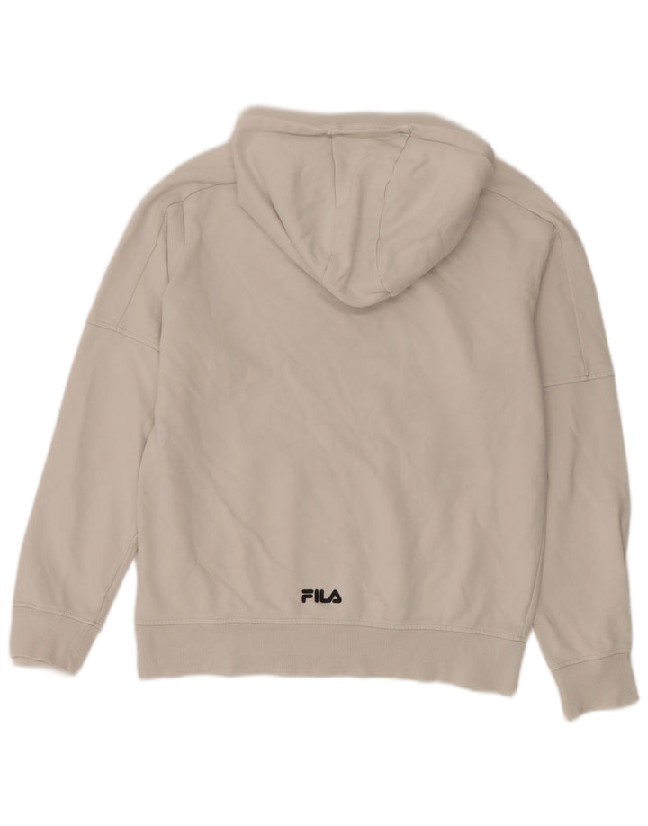 Męski sweter z kapturem Fila, średniej wielkości, biały, bawełniany