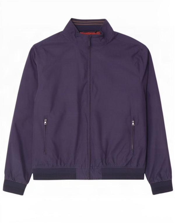 Męska kurtka bomber Marks & Spencer UK 46 3XL granatowa, poliestrowa
