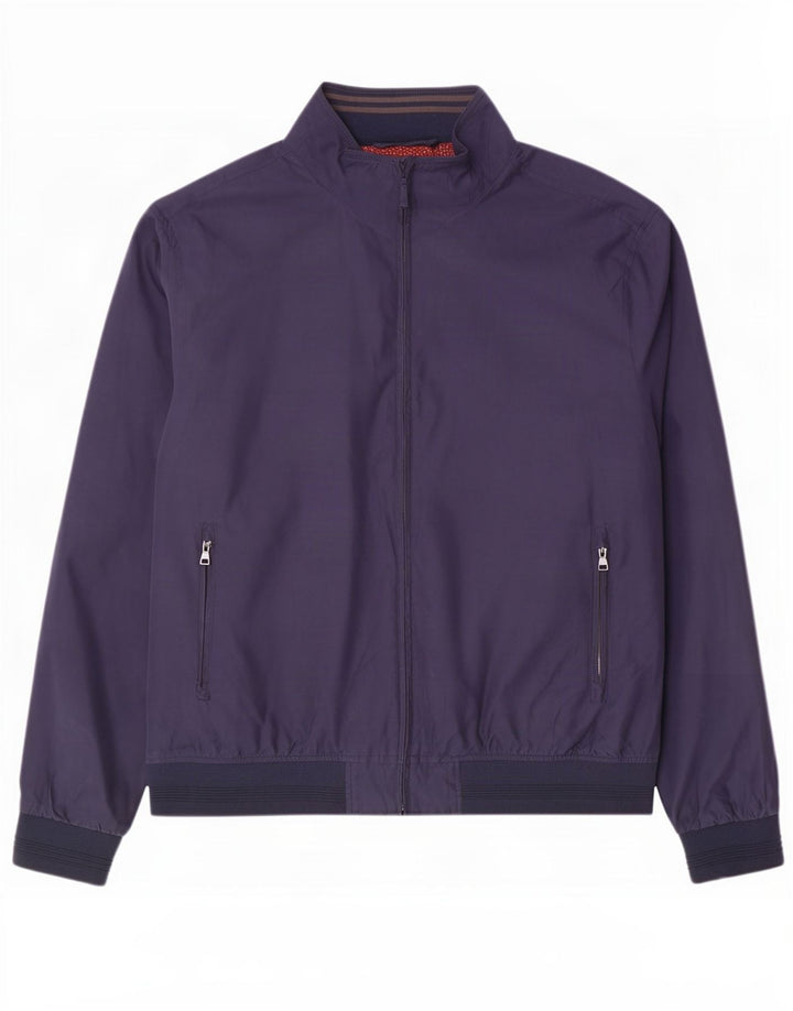 Męska kurtka bomber Marks & Spencer UK 46 3XL granatowa, poliestrowa