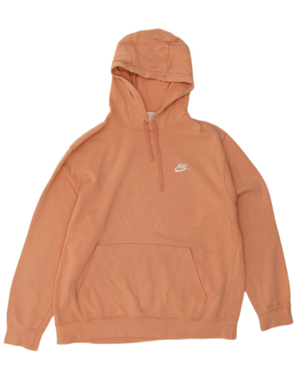 Męski sweter z kapturem Nike XL, pomarańczowy, bawełniany
