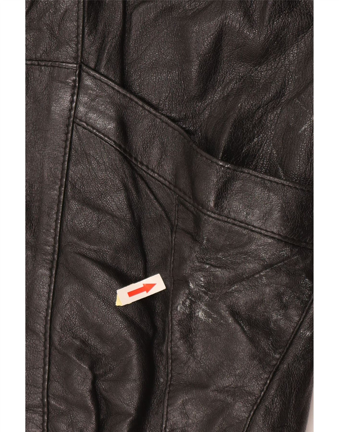 Vintage damska kurtka skórzana oversize EU 50 XL czarna