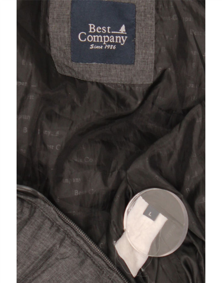 Damska kurtka ocieplana BEST COMPANY UK 14, duża, szara