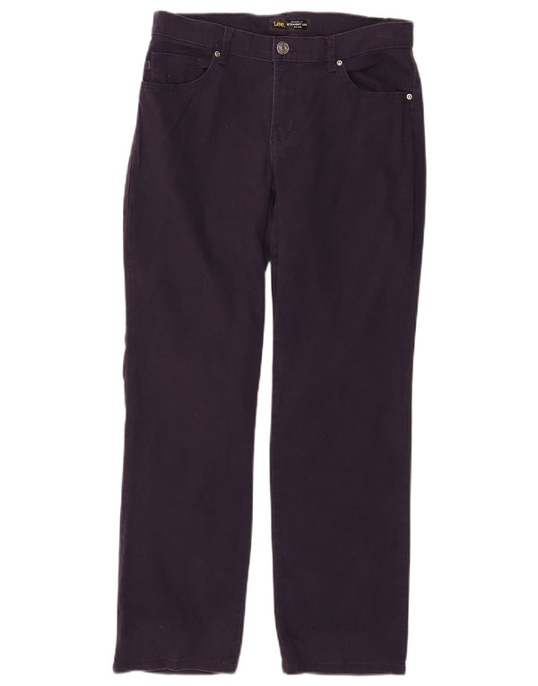 Damskie jeansy Lee o średnim stanie i luźnym kroju W30 L28 fioletowe