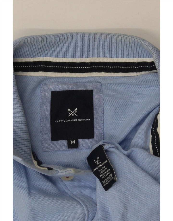 CREW CLOTHING Męska koszulka polo w kolorze średnioniebieskim, bawełniana