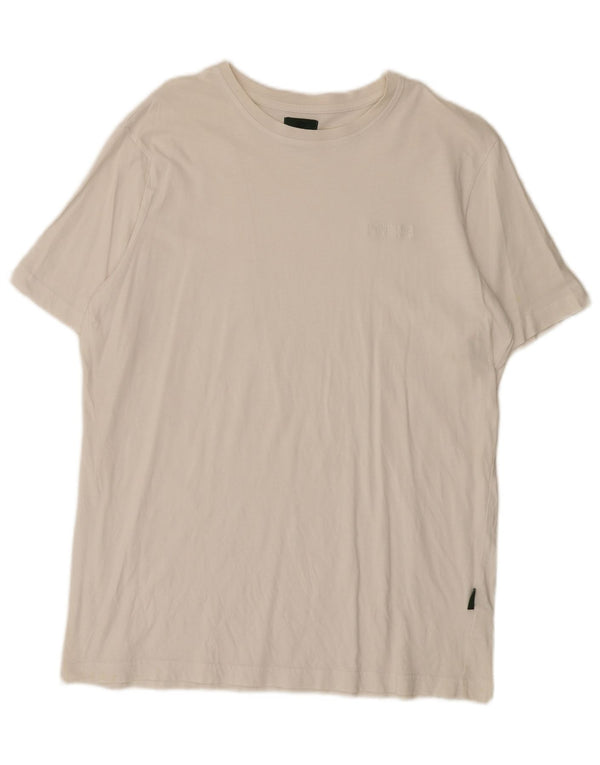 Enrico Coveri Mens T-Shirt Top XL White Cotton