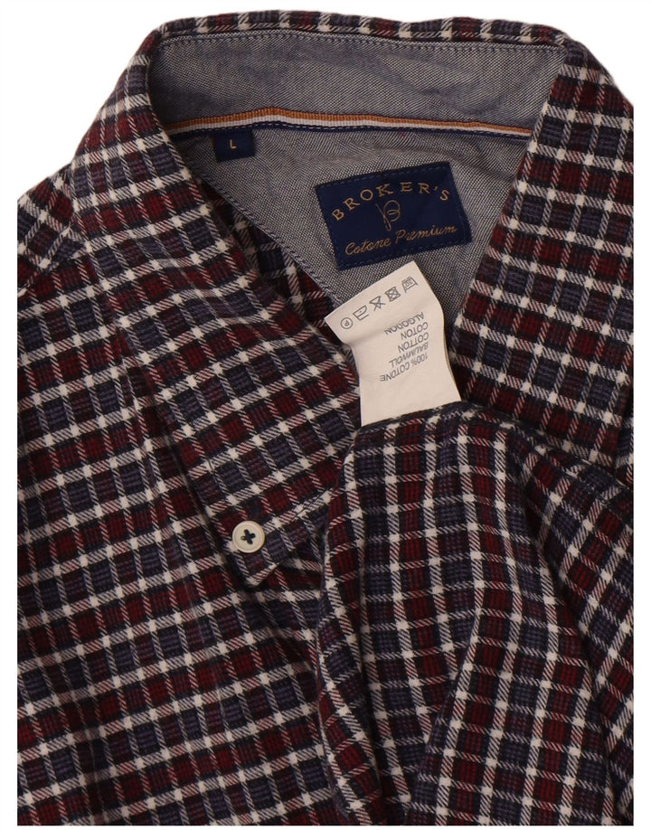 Vintage męska koszula flanelowa w kratkę, duża, wielobarwna bawełniana krata
