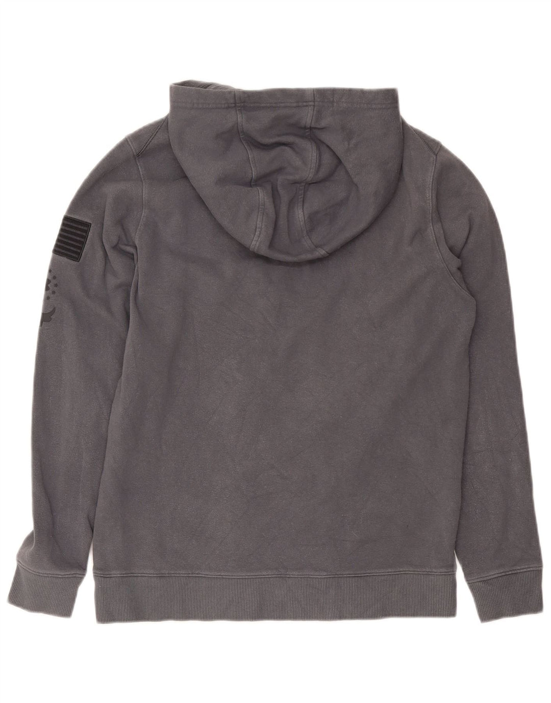 Męski sweter z kapturem Under Armour z grafiką, średnioszary, bawełniany