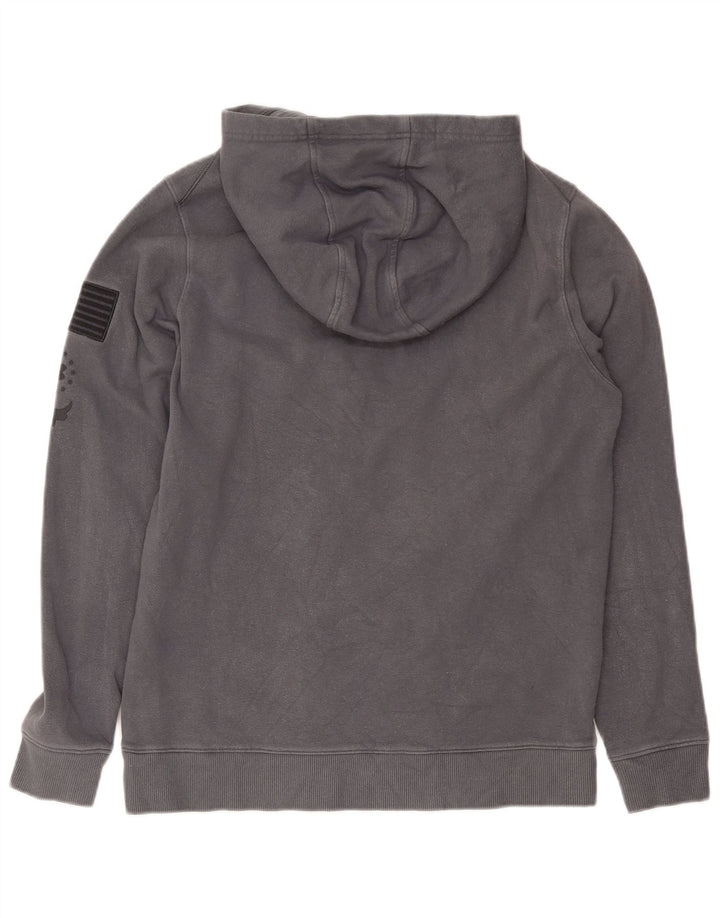 Męski sweter z kapturem Under Armour z grafiką, średnioszary, bawełniany