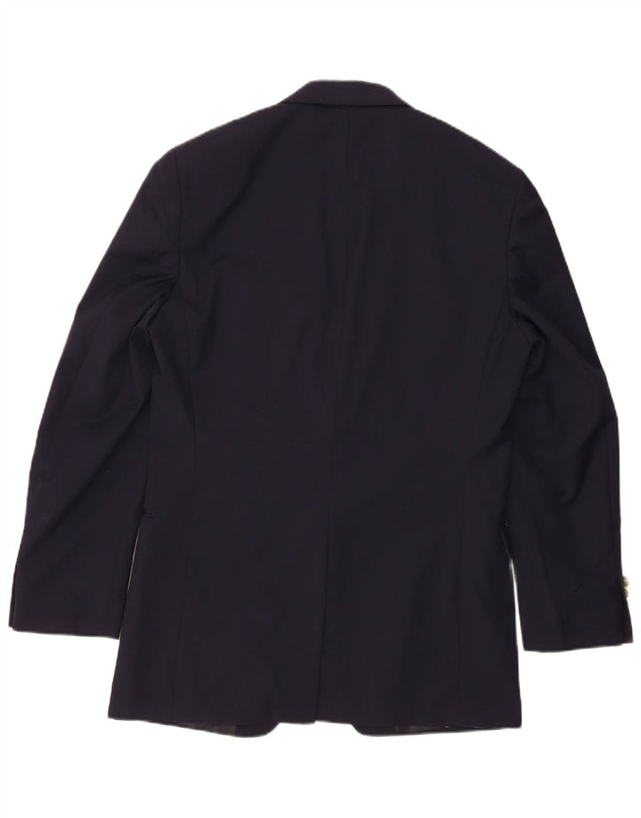 Męska marynarka Chaps Longline zapinana na 2 guziki UK 38 Średni granatowy wełniany