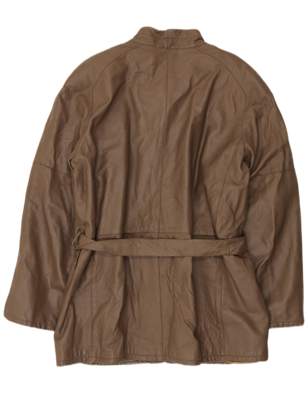 Vintage męska kurtka skórzana IT 56 3XL brązowa