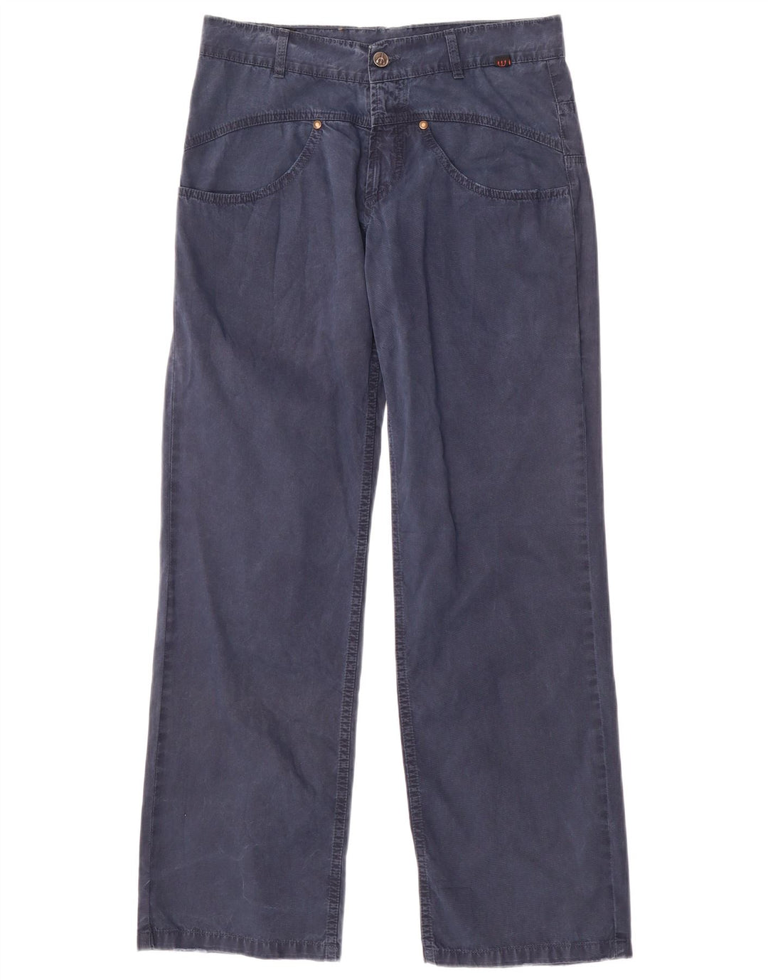 ROBERTO CAVALLI Męskie proste spodnie typu casual, małe W29 L30 niebieskie