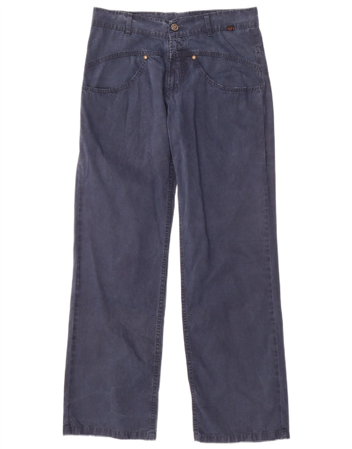 ROBERTO CAVALLI Męskie proste spodnie typu casual, małe W29 L30 niebieskie