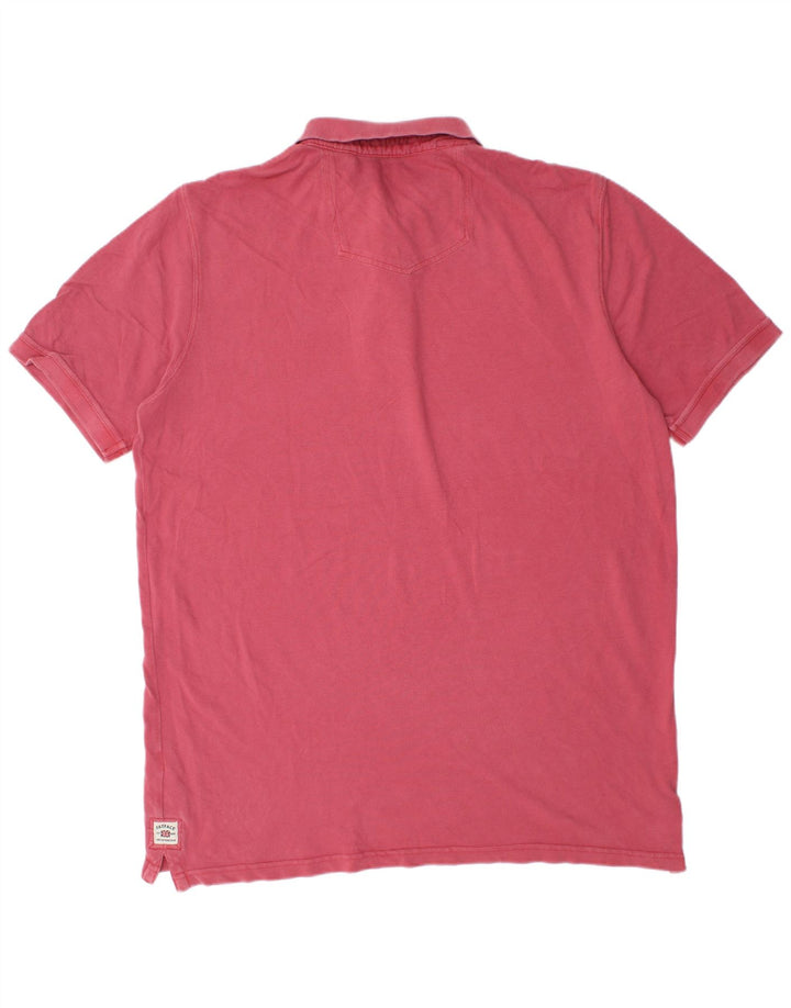 Męska koszulka polo Fat Face XL, różowa, bawełniana
