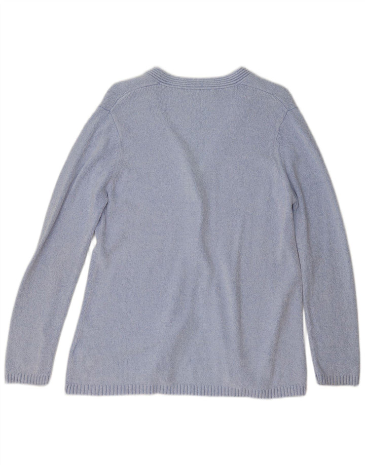 Sweter damski Marks & Spencer UK 12, średni niebieski, wiskoza