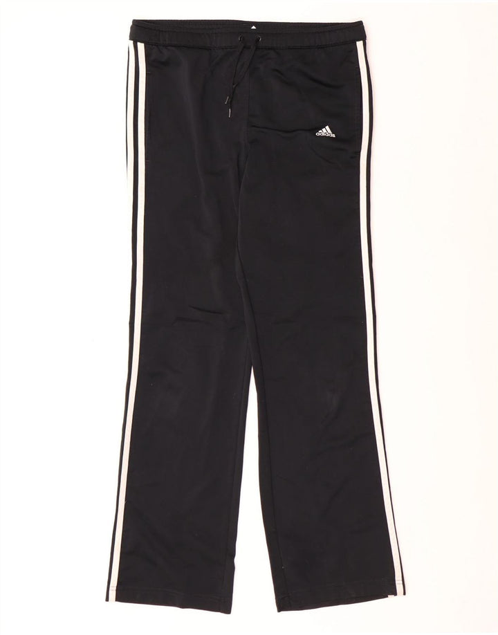 Damskie spodnie dresowe Adidas UK 10, małe, czarne, poliestrowe