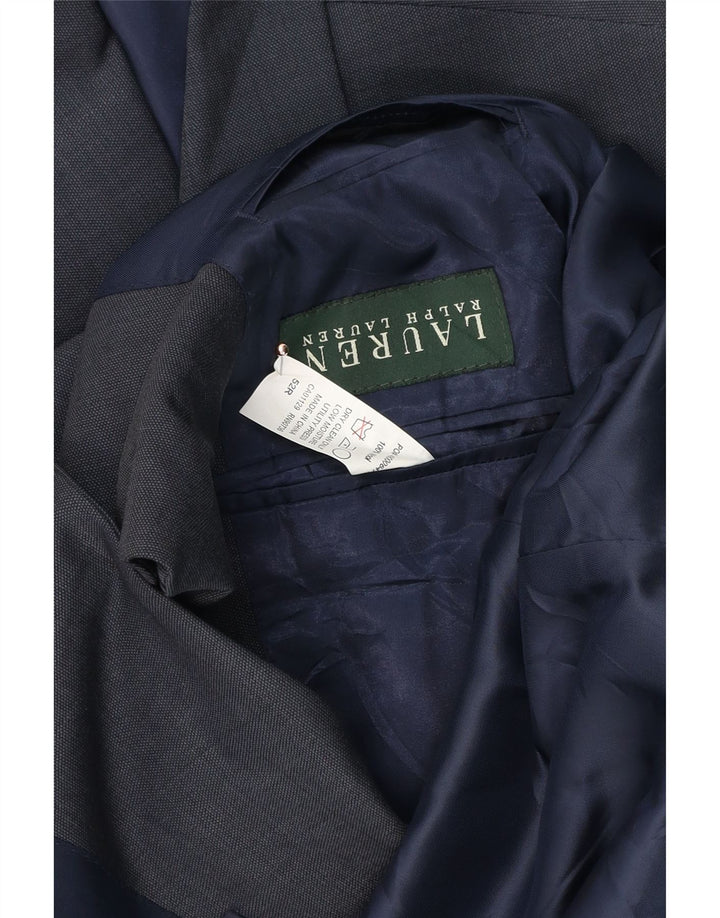 Męska marynarka zapinana na 2 guziki Ralph Lauren IT 52 XL Granatowa wełna