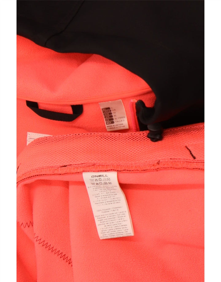 Damska kurtka wiatrówka z kapturem O'NEILL UK 14, duża, czarna, poliester