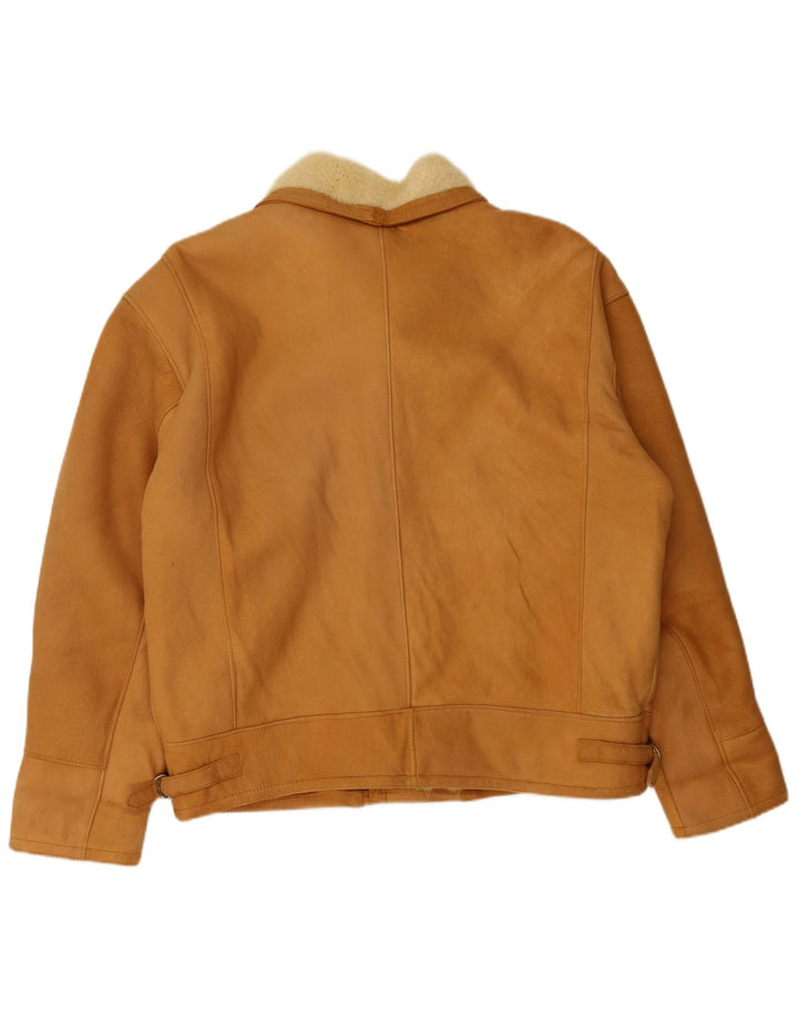 Vintage męska kurtka Shearling UK 40 Large Beige Shearling