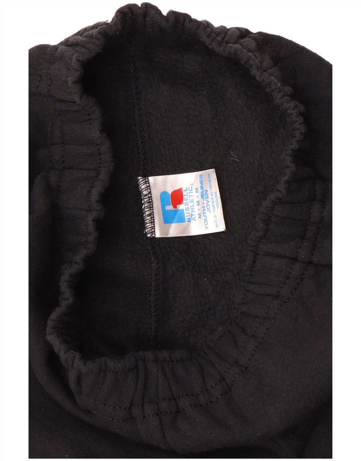 Spodnie dresowe RUSSELL ATHLETIC chłopięce 13-14 lat, średnia czarna bawełna